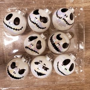 Jack Skellington Nightmare Glass Painted Ornaments